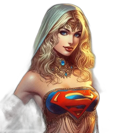 jewelry, dress, comic book art, fantasy art, concept art, pixel art, woman, blonde transparent PNG cut-out