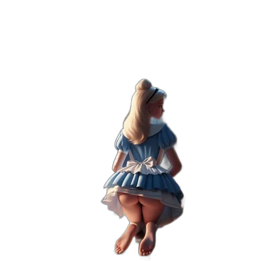 dress, crown, bottle, shoes, 3d render, concept art, pixel art, fantasy art transparent PNG cut-out