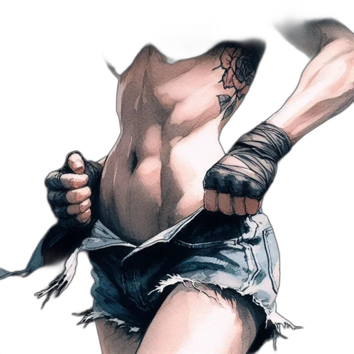 weapon, sword, hair, face, concept art, photorealistic, comic book art, fantasy art transparent PNG cut-out