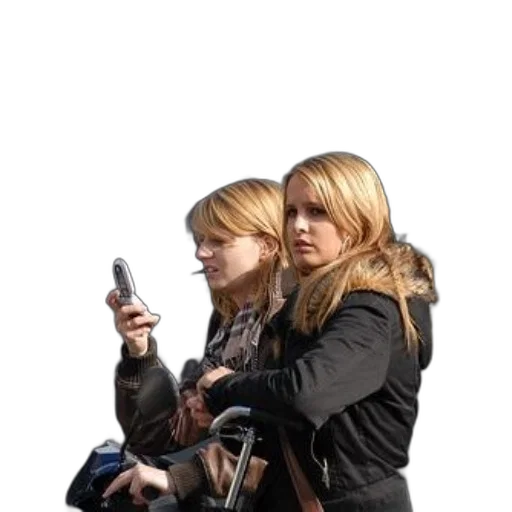 staff, photorealistic, two, women transparent PNG cut-out