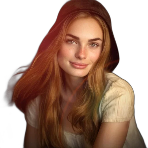 face, hair, crown, hat, photorealistic, oil painting, fantasy art, concept art transparent PNG cut-out