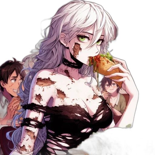 food, dress, weapon, creature, anime, pixel art, concept art, fantasy art transparent PNG cut-out