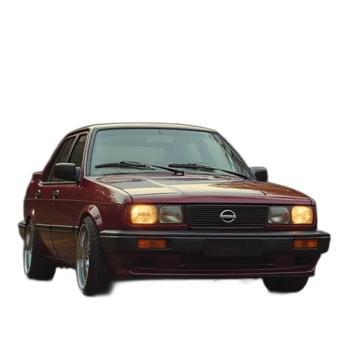 car, photorealistic, vaporwave, 3d render transparent PNG cut-out