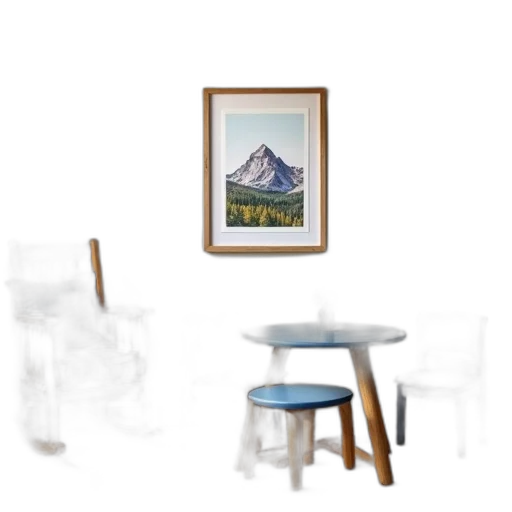 furniture, photorealistic, concept art, 3d render, oil painting, snow, forest, beach transparent PNG cut-out