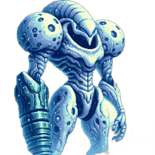 robot, creature, animal, face, concept art, pixel art, 3d render, watercolor transparent PNG cut-out