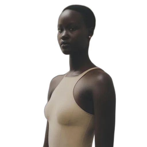 dress, jewelry, face, robot, 3d render, photorealistic, concept art, earth tones transparent PNG cut-out