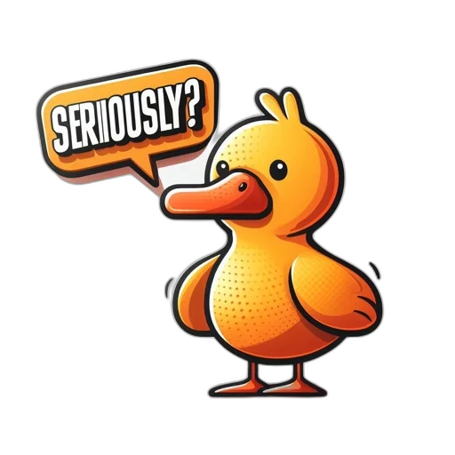 pixel art, cartoon, 3d render, illustrated, yellow, duck, curious, expression transparent PNG cut-out