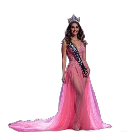 dress, crown, photorealistic, concept art transparent PNG cut-out