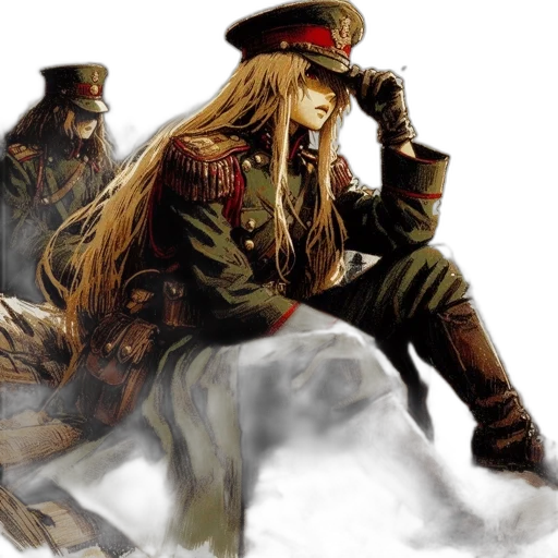 concept art, fantasy art, comic book art, photorealistic, two, female, soldiers, 19th transparent PNG cut-out