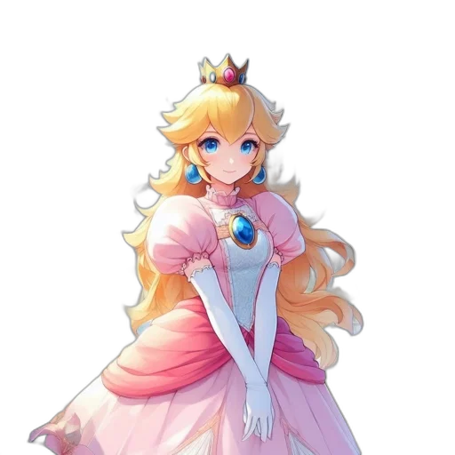crown, dress, staff, weapon, pixel art, concept art, fantasy art, anime transparent PNG cut-out