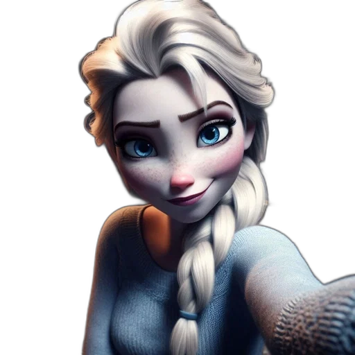 face, staff, 3d render, fantasy art, cartoon, concept art, snow, animated transparent PNG cut-out