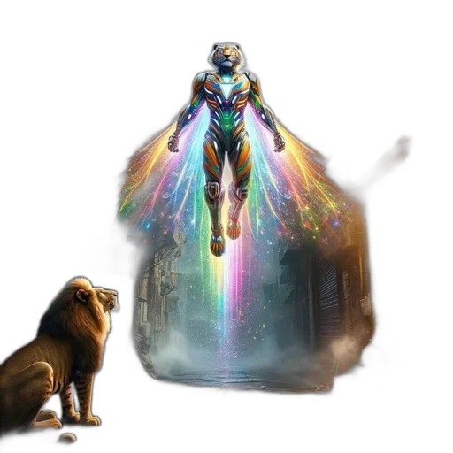 creature, animal, robot, concept art, fantasy art, pixel art, comic book art, outer space transparent PNG cut-out