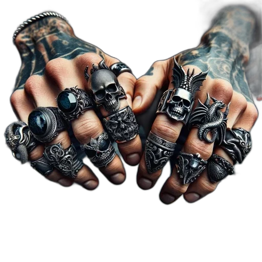 jewelry, weapon, 3d render, cyberpunk, concept art, fantasy art, dark, close-up transparent PNG cut-out