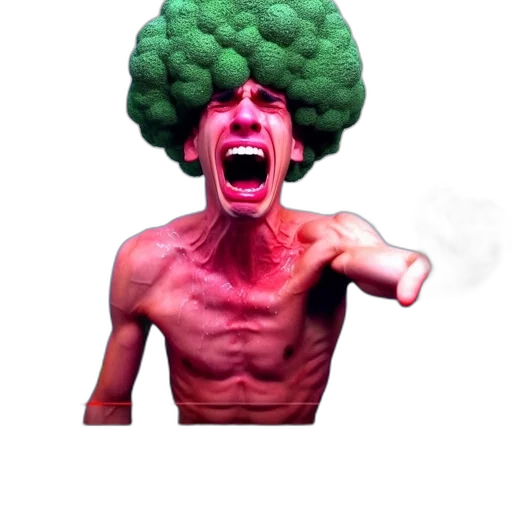 food, creature, face, crown, pixel art, concept art, photorealistic, 3d render transparent PNG cut-out