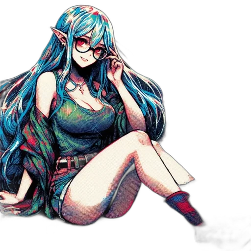 dress, robot, mask, creature, anime, pixel art, cyberpunk, concept art transparent PNG cut-out