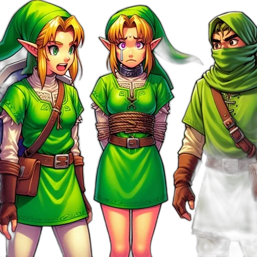 concept art, pixel art, fantasy art, comic book art, green, earth tones, three, animated transparent PNG cut-out