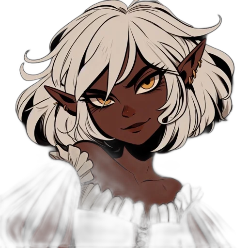 staff, face, mask, hair, anime, concept art, fantasy art, pixel art transparent PNG cut-out