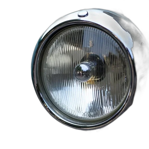robot, 3d render, close-up, car, headlight, showing, clear, lens transparent PNG cut-out