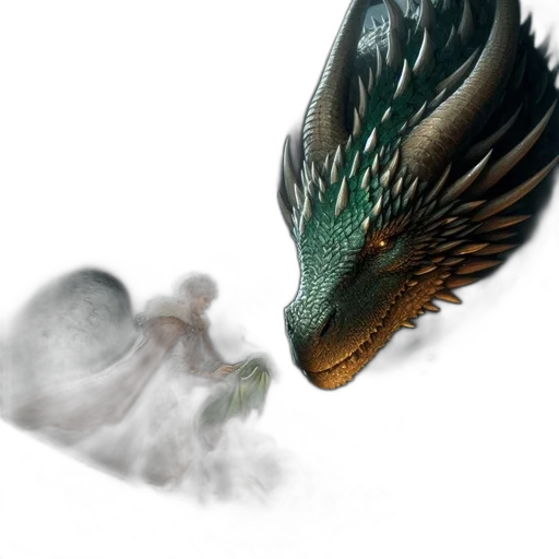 dragon, creature, animal, weapon, fantasy art, concept art, photorealistic, 3d render transparent PNG cut-out