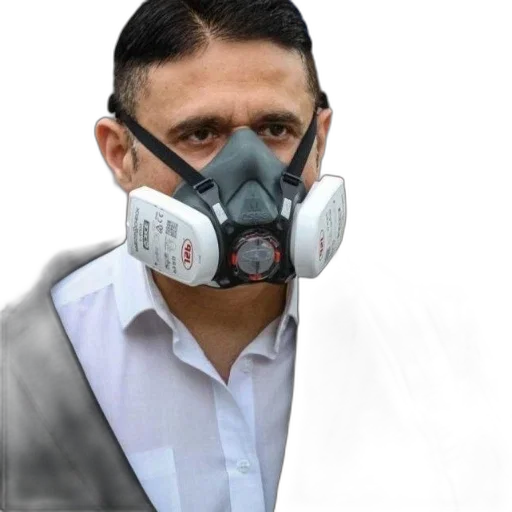 mask, face, cyberpunk, photorealistic, concept art, 3d render, man, suit transparent PNG cut-out