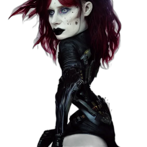 creature, concept art, cyberpunk, comic book art transparent PNG cut-out