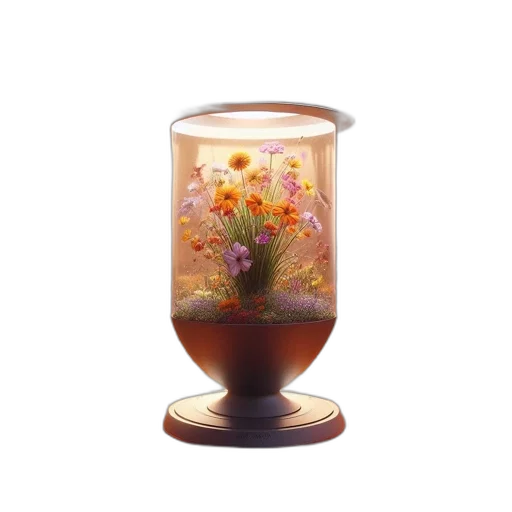 flower, bottle, crown, furniture, photorealistic, 3d render, oil painting, inside transparent PNG cut-out