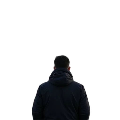 jacket, staff, face, hat, 3d render, photorealistic, concept art, pixel art transparent PNG cut-out