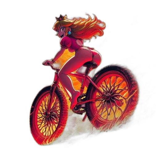 concept art, pixel art, 3d render, watercolor, red, animated, female, figure transparent PNG cut-out