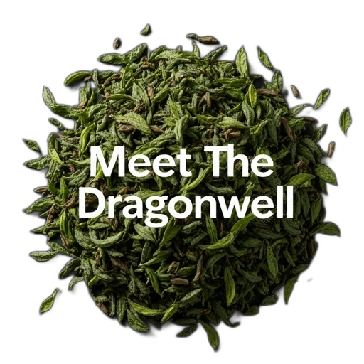 dragon, pile, green, tea, leaves, displayed, dark, surface transparent PNG cut-out