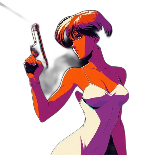 weapon, staff, concept art, comic book art, cartoon, anime, neon, red transparent PNG cut-out