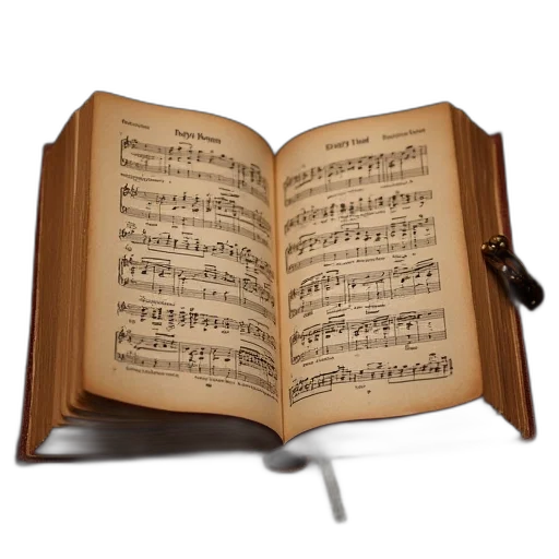 choral, hymn, book, best transparent PNG cut-out