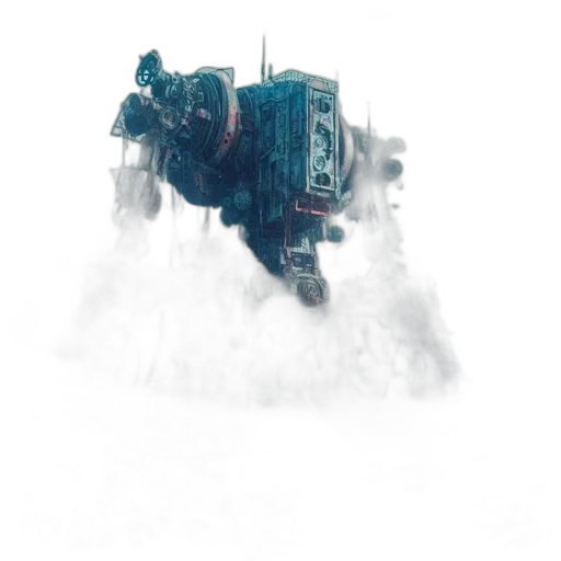 robot, weapon, creature, car, concept art, cyberpunk, fantasy art, 3d render transparent PNG cut-out