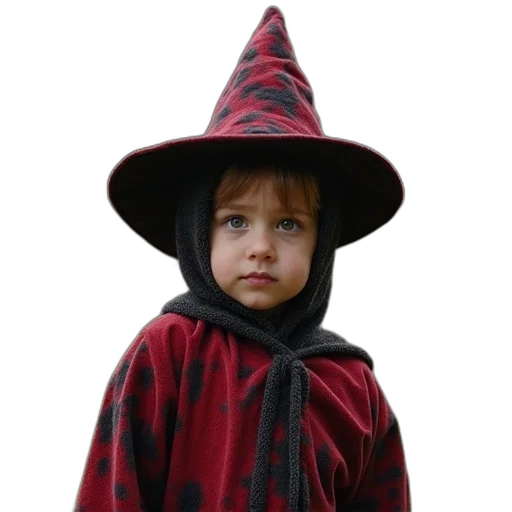 hat, staff, dragon, face, photorealistic, 3d render, concept art, child transparent PNG cut-out