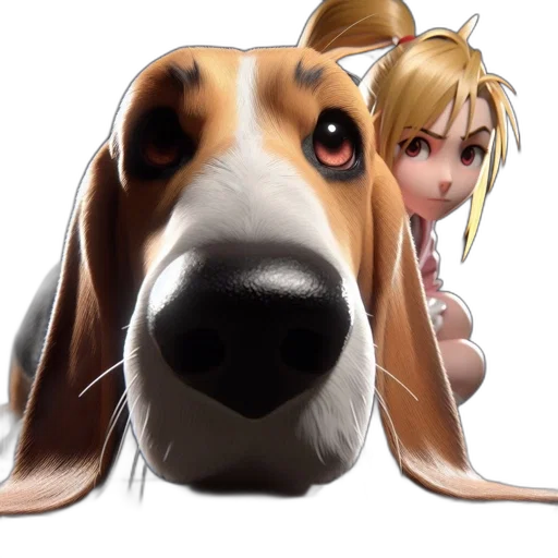 animal, creature, staff, face, anime, photorealistic, cartoon, concept art transparent PNG cut-out