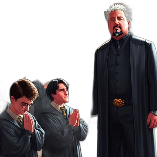 staff, concept art, comic book art, fantasy art, fire, gothic-style, hall, stern-looking transparent PNG cut-out