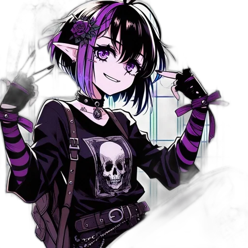 staff, jacket, weapon, robot, anime, cyberpunk, cartoon, pixel art transparent PNG cut-out