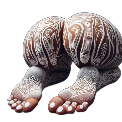 shoes, mask, creature, furniture, photorealistic, 3d render, concept art, fantasy art transparent PNG cut-out
