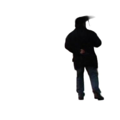 jacket, hat, staff, umbrella, concept art, 3d render, person, walks transparent PNG cut-out