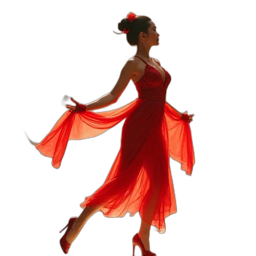 dress, photorealistic, concept art, 3d render transparent PNG cut-out