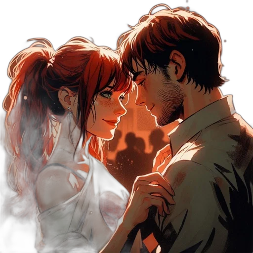 comic book art, watercolor, anime, concept art, fire, fog, sunset, underwater transparent PNG cut-out