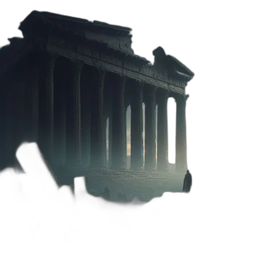 building, robot, animal, concept art, 3d render, photorealistic, fog, individual transparent PNG cut-out
