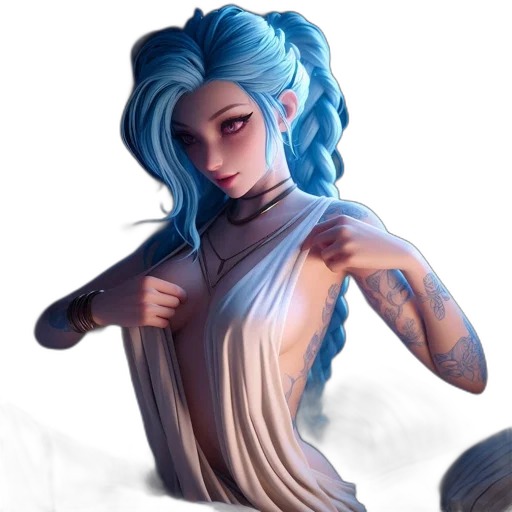 dress, staff, concept art, fantasy art, pixel art, comic book art, underwater, blue transparent PNG cut-out