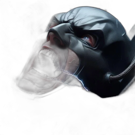 mask, face, hat, creature, concept art, photorealistic, 3d render, comic book art transparent PNG cut-out