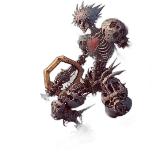 robot, creature, weapon, dragon, concept art, fantasy art, 3d render, illustration transparent PNG cut-out