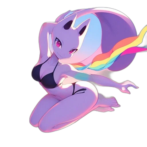 dragon, creature, animal, staff, concept art, vaporwave, anime, fantasy art transparent PNG cut-out