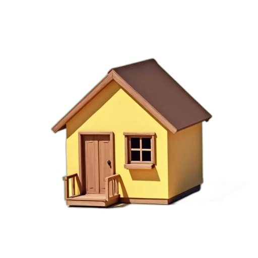 furniture, building, 3d render, concept art, pixel art, photorealistic, small, wooden transparent PNG cut-out