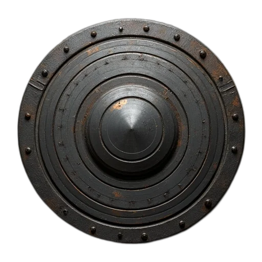 weapon, crown, jewelry, robot, 3d render, concept art, photorealistic, metal transparent PNG cut-out