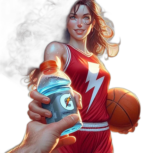 comic book art, concept art, fantasy art, photorealistic, fire, young, woman, red transparent PNG cut-out