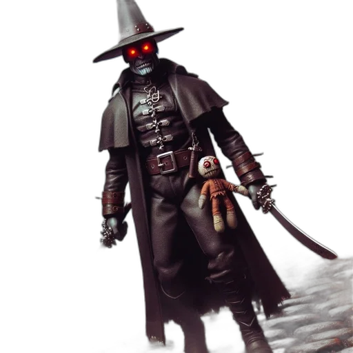 staff, hat, weapon, mask, concept art, fantasy art, comic book art, pixel art transparent PNG cut-out