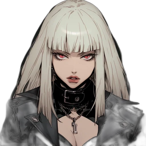 jacket, face, hair, mask, cyberpunk, concept art, fantasy art, pixel art transparent PNG cut-out